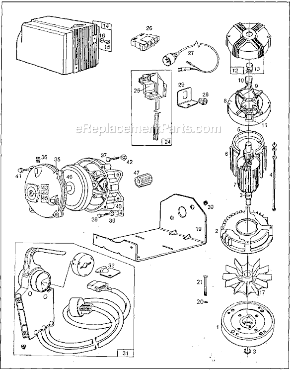 Page A Diagram and Parts List for 748005SERIES  Briggs and Stratton Engine